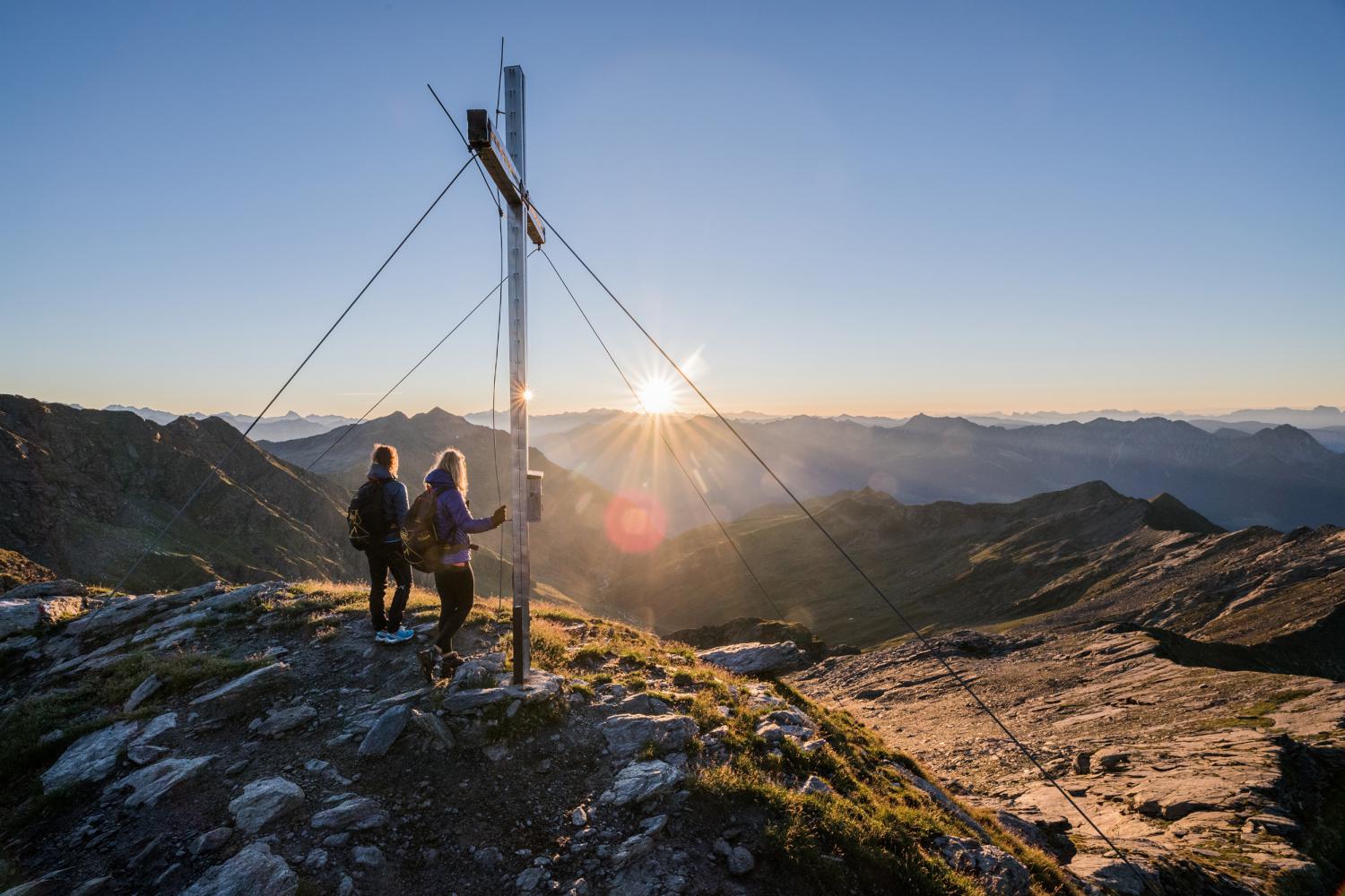 Sonnennuntergang in der Texelgruppe